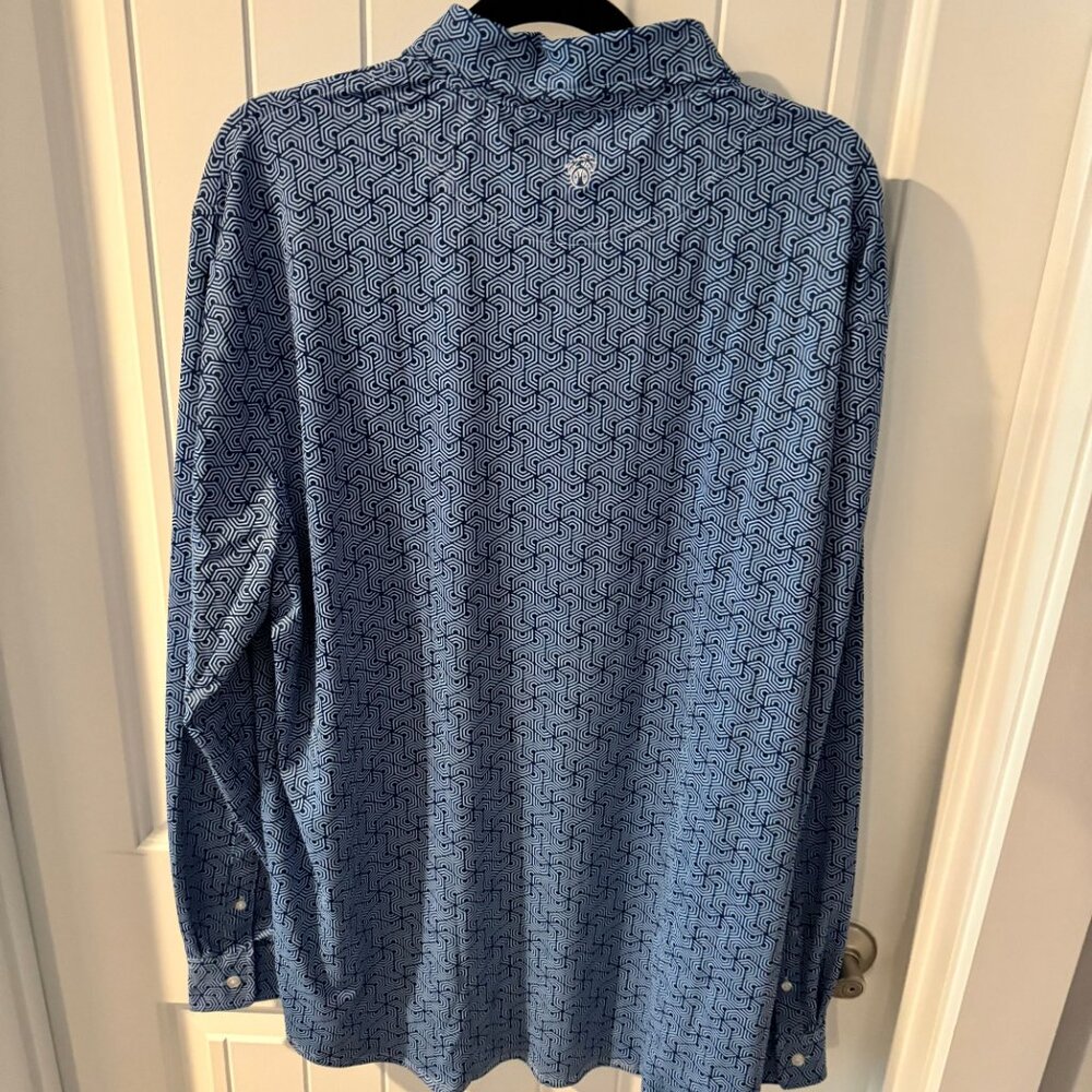 Usa Palm Button Down Xxl Performance Material Lik… - image 3